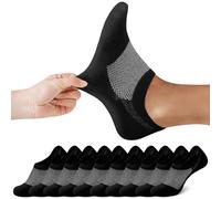 FALARY Chaussettes Invisibles Femme 35-38 Noir Chaussette Basses Homme Socquette de Sport 10 Paires Respirantes