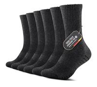 FALARY Chaussettes Tennis Homme 39-42 Sport Chaussettes Femme Respirant Coton Socquettes pour Cyclisme Running (Lot de 6) Unisexe Gris M