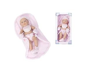 Falca Poupée Bébé Avec Couverture D'enfant 40 Cm Rose