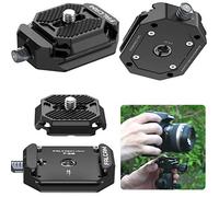 FALCAM F38 Plaque de Fixation Rapide pour caméra avec Filetage 1/4" vers 3/8", Adaptateur de Montage Rapide pour trépied/stabilisateur/Gimbal/Slider