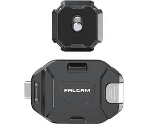 FALCAM F38 Quick Release Backpack Clip V2, Support de Sangle de Caméra avec Joint de Verrouillage, Compatible ARCA-Swiss, Supporte 30kg, Montage/Démontage Rapide pour Sangles de Sac à Dos et Trépieds