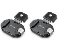 FALCAM F38 V2 Clip pour caméra avec système de Fixation Rapide, Support de Sangle pour Sac à Dos avec Filetage 1/4" à 3/8", Adaptateur de Base de Montage pour bandoulière (Lot de 2)