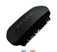 Falco Barber Shop - Brosse A Barbe Et Cheveu Homme en Poil de Sanglier idéal pour Coiffer, Discipliner et Appliquer de l’Huile
