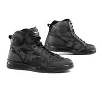 Falco Pyro 2 Chaussures de Moto Sneaker Hommes (Noir/Camouflage) Taille : 45