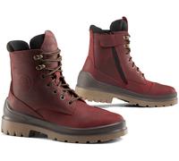 Falco Viky Bottes de moto pour femmes, Rouge bordeaux, Taille 38