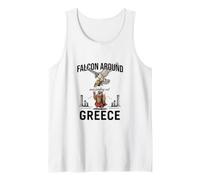 Falcon Around & Finding Out - Funny Greece Spartan Owl Débardeur