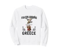 Falcon Around & Finding Out - Funny Greece Spartan Owl Sweatshirt