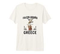 Falcon Around & Finding Out - Funny Greece Spartan Owl T-Shirt Haut de Gamme