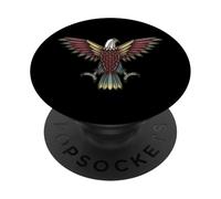 Falcon Bird Art Native American Indigenous People Indian Day PopSockets PopGrip Adhésif