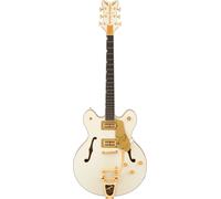 Falcon Center Block LTD with String-Thru Bigsby and Gold Hardware EBO Vintage White