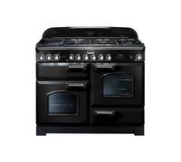 Falcon Classic Deluxe 110 - Cuisinière (four à deux étages) - pose libre - largeur : 110 cm - profondeur : 60 cm - hauteur : 92.5 cm - noir mat