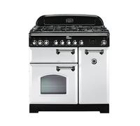 Piano de cuisson gaz FALCON DELUX90 MIXT BLANC CHROME