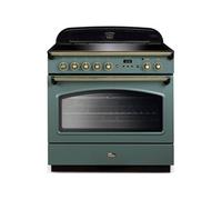 Piano de cuisson gaz FALCON FX TAB IND 90 CM VERT MINERAL MAT LAITON