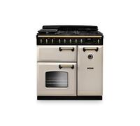 Falcon CLDL90DFPPCR/AB-E1 NGC TAB GAZ 90 Cm Crème Pastel Laiton Antique