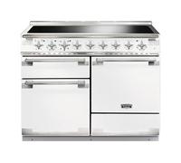 Piano de cuisson induction FALCON ELISE 110 BLANC NICKEL BROSSÉ
