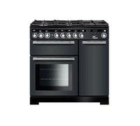 Falcon Encore Deluxe 90 - Cuisinière (four à deux étages) - pose libre - largeur : 90 cm - hauteur : 90.5 cm - avec système auto-nettoyant - ardoise