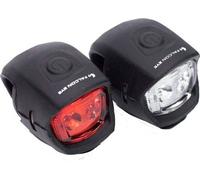 Falcon Eye Fahrradlampen-Set, Falcon Eye WEEKS, 10 lm/5 lm, batterie, Set (Batterien, Halter), Blister