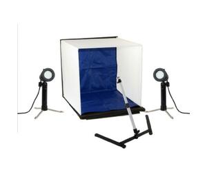 Falcon Eyes boîte de prise de vue pliable 40x40 cm avec 2 lampes LED