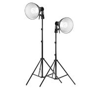 Falcon Eyes kit d'éclairage continu LHK-240 avec deux lampes spirales 40W et trépieds