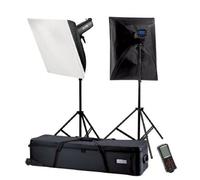 Falcon Eyes kit flash de studio TFK-21200L avec écran LCD et mallette rigide à roulettes