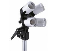 Falcon Eyes Lamphouder LH-4E27LS 4 x E27 avec support inclinable