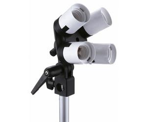 Falcon Eyes Lamphouder LH-4E27LS 4 x E27 avec support inclinable