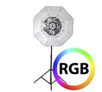Falcon Eyes RX-782 lampe LED RGB avec softbox pliable 100 cm
