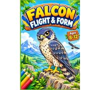 Falcon Flight & Form: A Step-by-Step Drawing Workbook for Kids Ages 8-12 to Learn Birds prey Shapes, Feathers, Poses & Flight