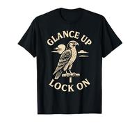 Falcon Glance Up Lock on Falcon Design pour Amateur de fauconnerie T-Shirt
