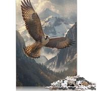 Falcon in Flight Puzzles 1000 Pièces Cadeau Unique Jeu Éducatif Challenge Toy À De Qualité Supérieure Peinture Art pour Adultes Et Enfants À Partir De 14 Ans 1000pcs (75x50cm)
