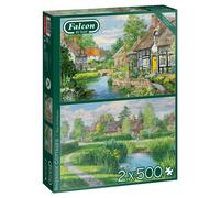 Falcon puzzle Riverside Cottages 2 x 500 pièces Multicolore G