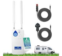 Falcon LTE 4G Combo antenne extérieure, y Compris routeur WiFi 150Mbit intégré et Pack d'accessoires pour Caravane I Camping-Car I Bus I Bateau I Van I Voiture I Camion