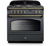 Falcon - Piano De Cuisson Gaz Classic Fx Tab Gaz 90 Cm Ardoise Laiton