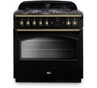Falcon - Piano De Cuisson Gaz Classic Fx Tab Gaz 90 Cm Noir Laiton