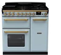 Falcon - Piano De Cuisson Gaz Estel Deluxe Tab Gaz 90 Cm Bleu Pastel