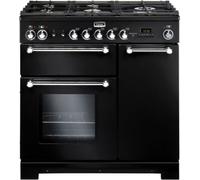 Falcon - Piano De Cuisson Gaz Kitchener 90 Mixte Noir Chrome