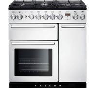 Piano de cuisson gaz FALCON NEXUS 90 BLANC CHROME SATINÉ