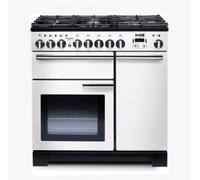 Falcon Professional Deluxe 90 Cuisinière Electrique Gaz Chrome, Blanc