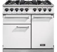 Falcon - Piano De Cuisson Gaz Semi Pro Deluxe 100 Blanc Nickel Brossé