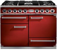 Falcon - Piano De Cuisson Gaz Semi Pro Deluxe 110 Rouge Cerise Nickel