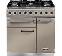 Falcon - Piano De Cuisson Gaz Semi Pro Deluxe 90 Fauve Nickel Brossé