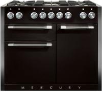 Falcon - Piano De Cuisson Gaz Semi Pro Mercury 110 Noir Mat Inox Poli