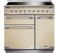 Falcon - Piano De Cuisson Induction Elise Tab Ind 90 Cm Creme Nickel Brossé