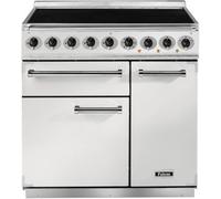Falcon - Piano De Cuisson Induction Semi Pro Deluxe 90 Blanc Nickel Brossé