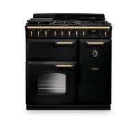 Falcon - Piano de cuisson mixte 147l 5 feux noir CLDL90DFPGBL/AB-E1