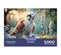 Falcon Puzzle 1000 Pièces Jouet en Bois Cadeau Unique Décoration Intérieure forêt hivernale Stream Challenge Toy Adultes Et Enfants À Partir De 14 Ans 70x50cm/1000pcs