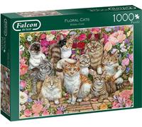 FALCON Puzzle Chats parmi les fleurs 1000 pièces