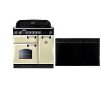Falcon RANGECOOKER CLASSIC DELUXE 90 Crème/chromé - Plaque vitrocéramique grill/four multifonction/four HL