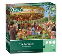 Falcon The Carousel - Puzzle de 1000 Pièces pour Adultes - Magnifiquement Illustré - Puzzle de 1000 pièces pour Adultes - Cadeau Amusant et Activité pour La Maison, Puzzles pour Les Jours de Pluie