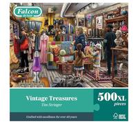 Falcon Vintage Treasures - Puzzle de 500 pièces XL pour Adultes - Magnifiquement illustré - Puzzle de 500 pièces pour Adultes, activité Amusante pour la Maison, Puzzles pour Les Jours de Pluie